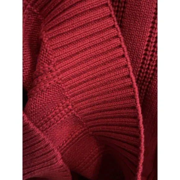 CHAPS RALPH LAUREN Men's RED Crew Neck Cotton Cable-Knit Sweater XXL NWT